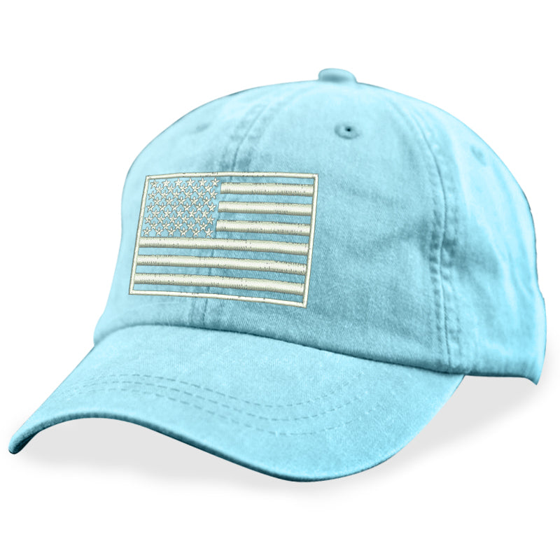 White USA Flag Hat