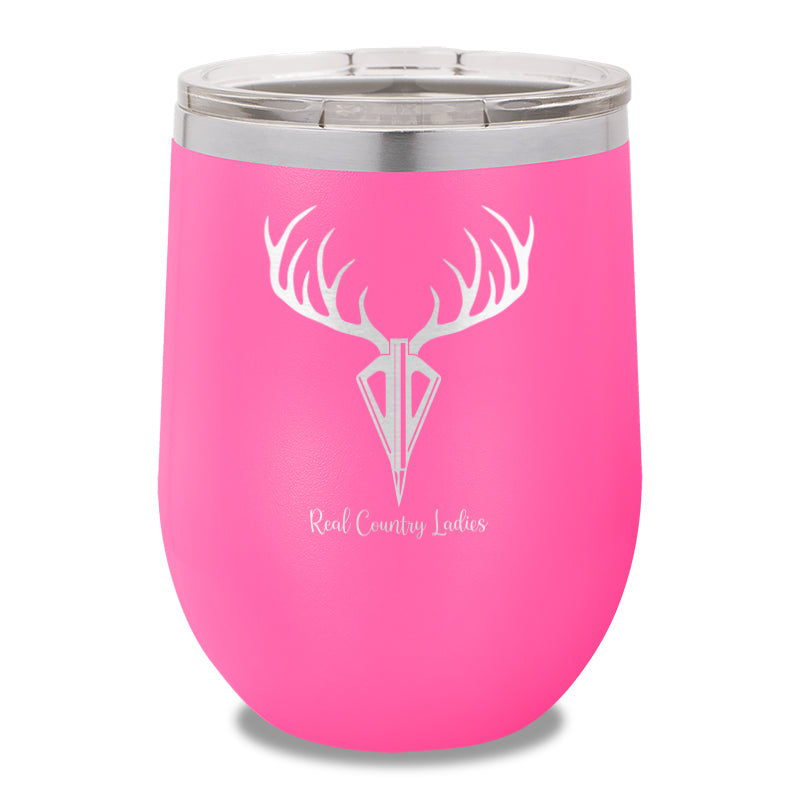 Arrow Deer 12oz Stemless Wine Cup