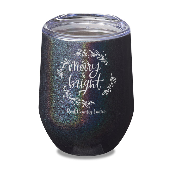 Merry And Bright Laser Etched Tumbler