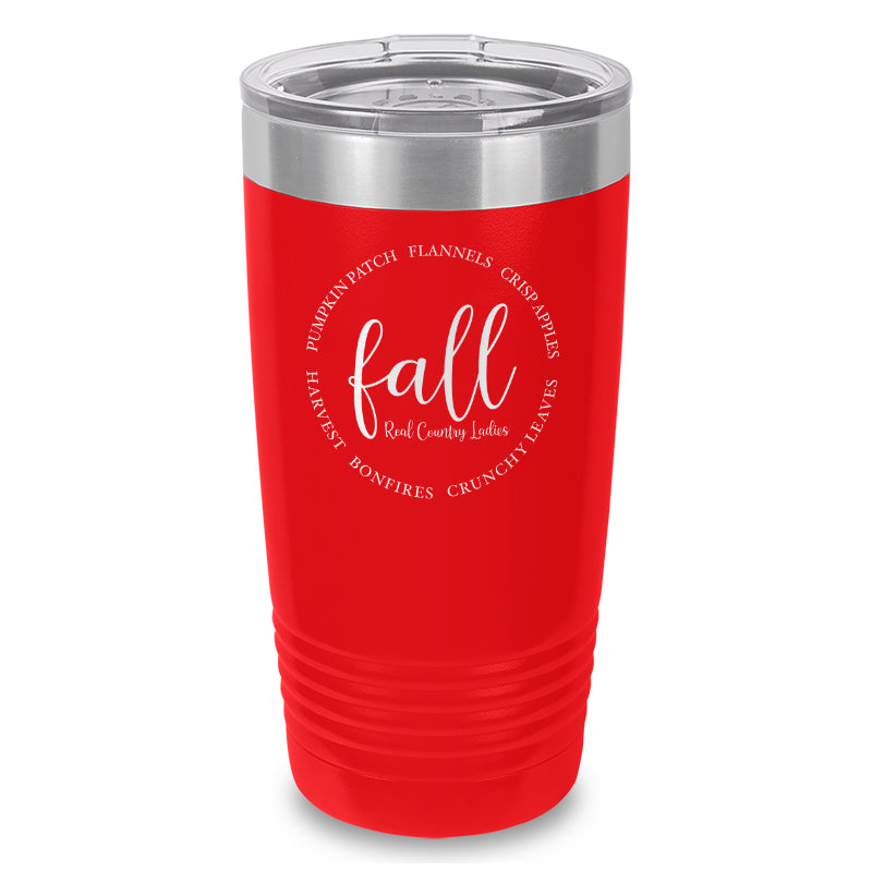 Fall Laser Etched Tumbler