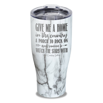 Give Me A Home In The Country Laser Etched Tumbler