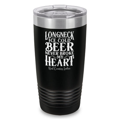 Longneck Ice Cold Beer Laser Etched Tumbler