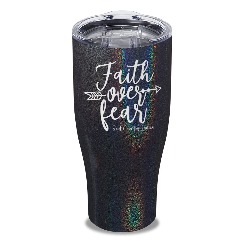 Faith Over Fear Laser Etched Tumbler