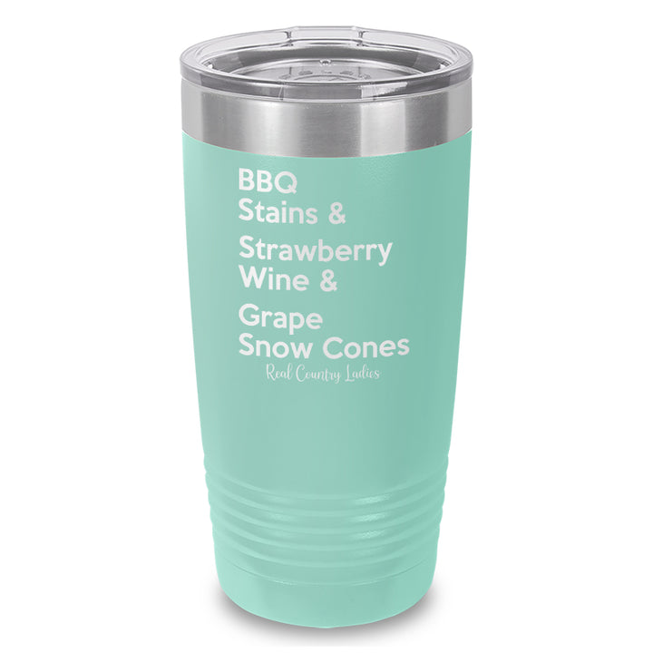 BBQ Stains Laser Etched Tumbler