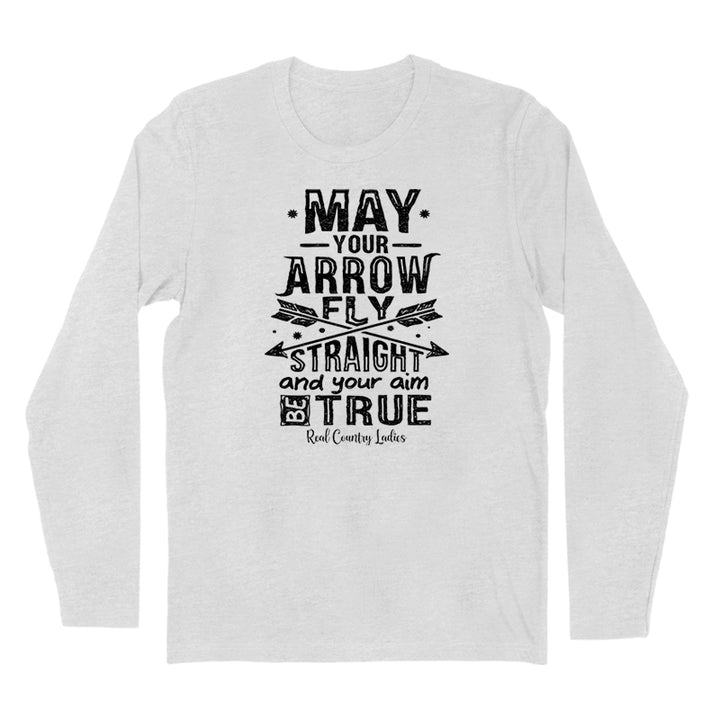 Arrow Fly Straight Black Print Hoodies & Long Sleeves