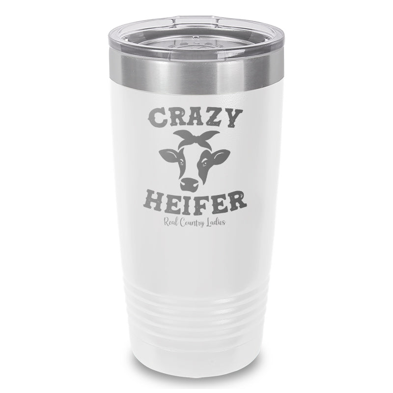 Crazy Heifer Laser Etched Tumbler