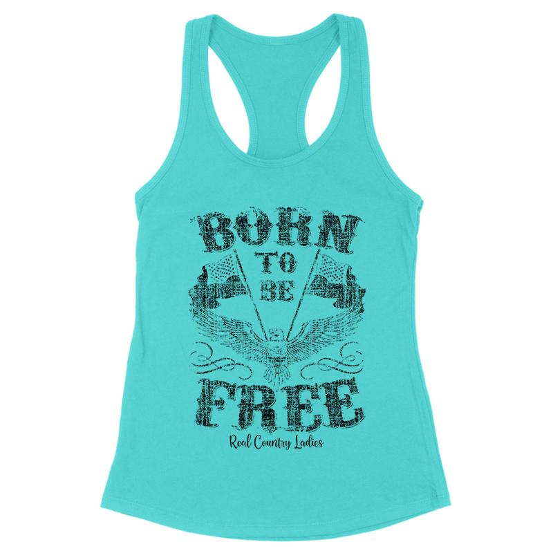 Born To Be Free Black Print Front Apparel