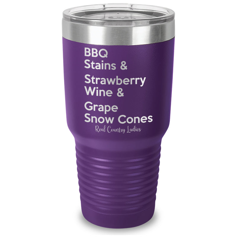 BBQ Stains Laser Etched Tumbler