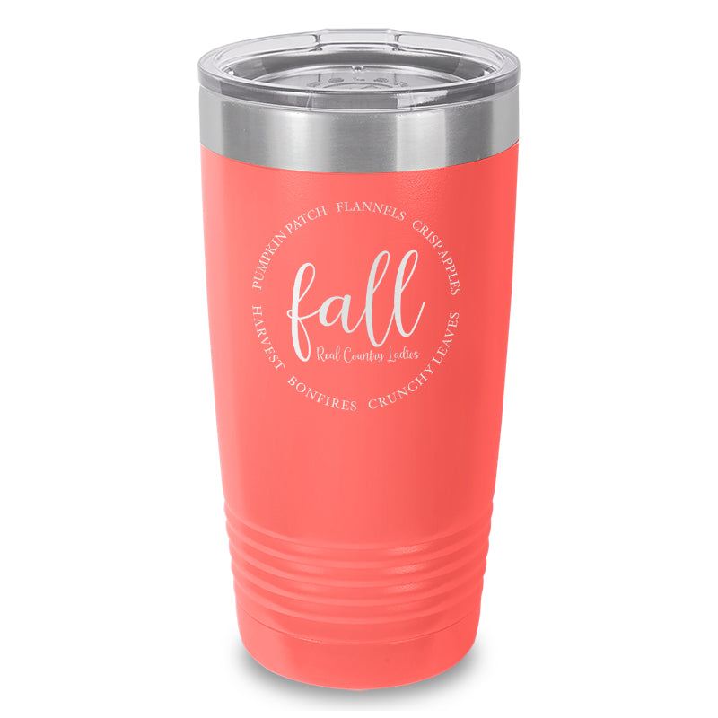 Fall Laser Etched Tumbler