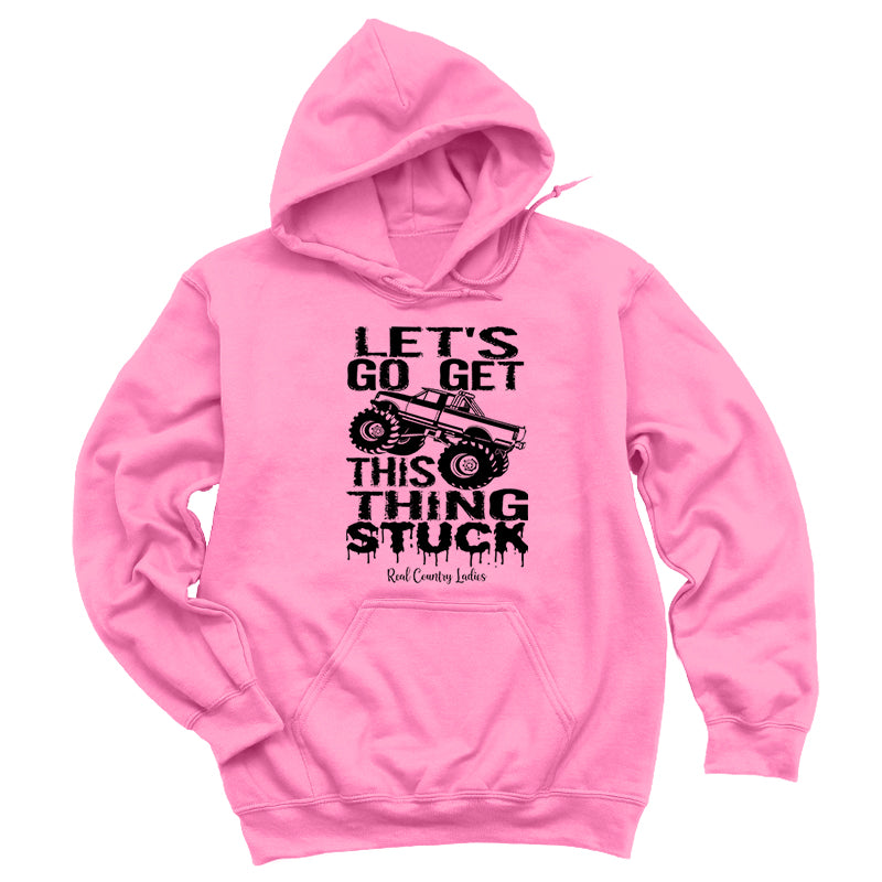 Get This Thing Stuck Black Print Hoodies & Long Sleeves