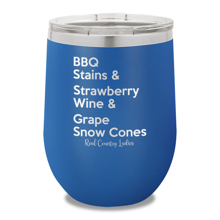 BBQ Stains 12oz Stemless Wine Cup