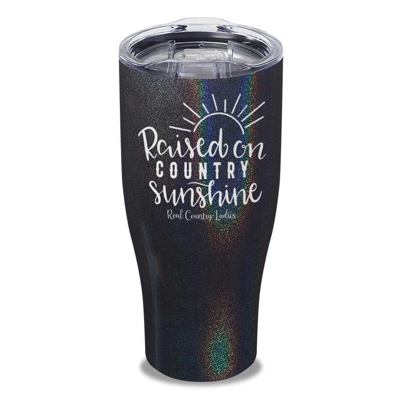 Raised On Country Sunshine Laser Etched Tumbler