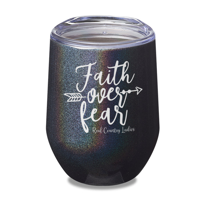 Faith Over Fear Laser Etched Tumbler