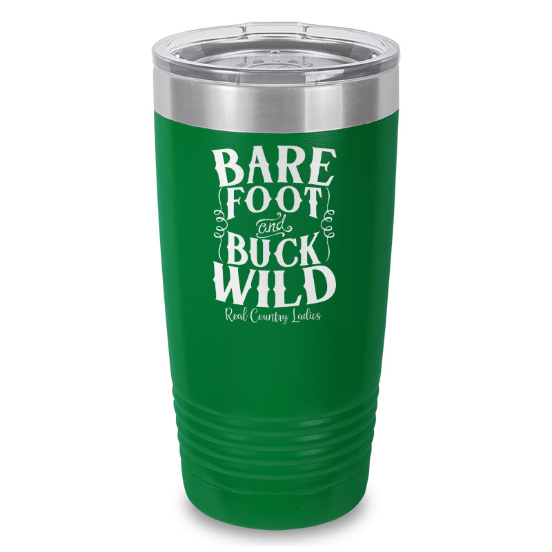 Bare Foot And Buck Wild Laser Etched Tumbler