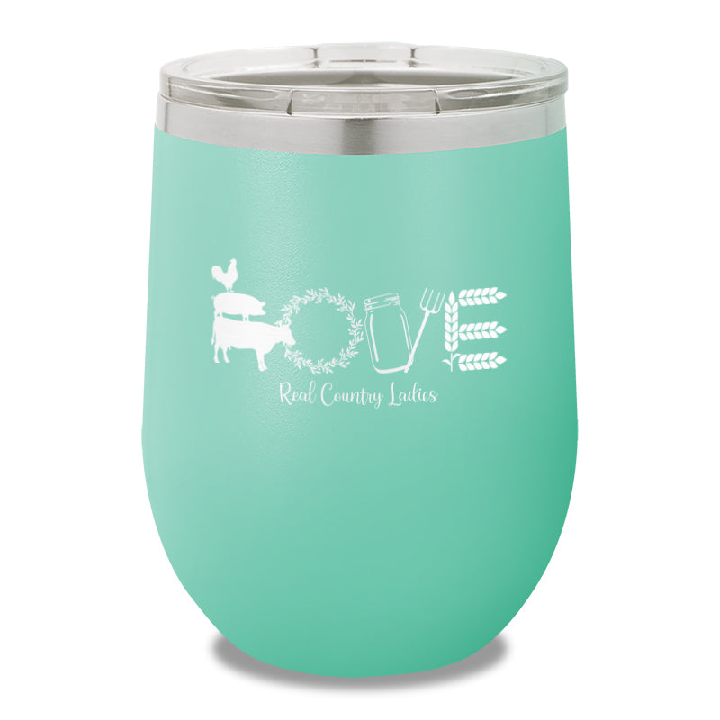 Farmhouse Love 12oz Stemless Wine Cup