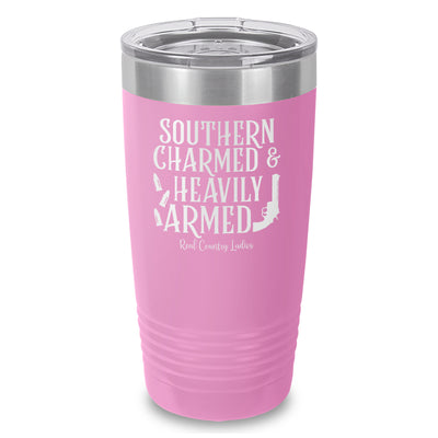 Southern Charmed And Heavily Armed Laser Etched Tumbler