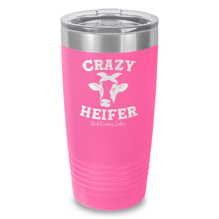 Crazy Heifer Laser Etched Tumbler