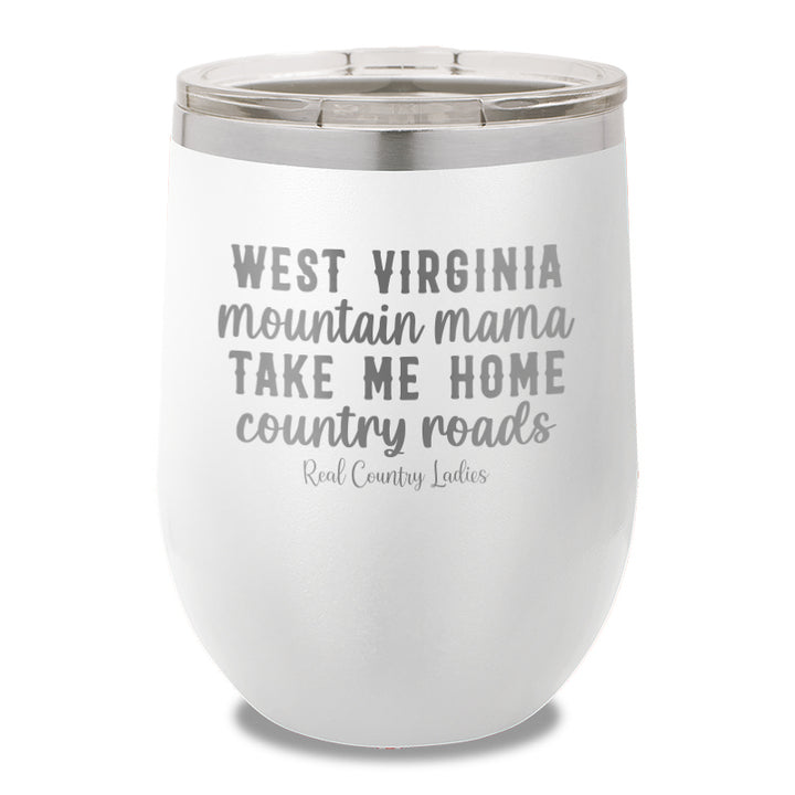 West Virginia Mountain Mama 12oz Stemless Wine Cup