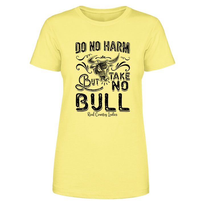 Take No Bull Black Print Front Apparel