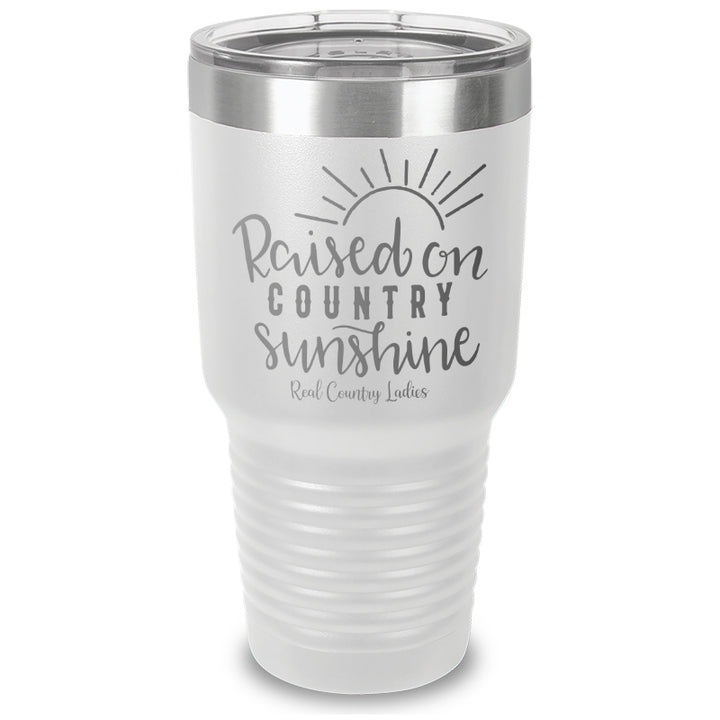 Raised On Country Sunshine Laser Etched Tumbler