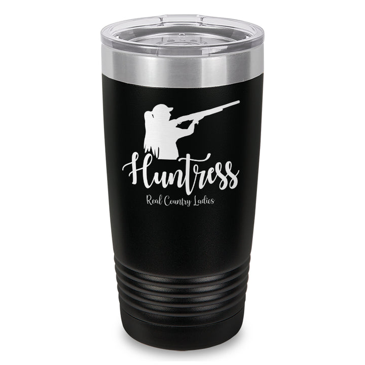 Huntress Shotgun Laser Etched Tumbler