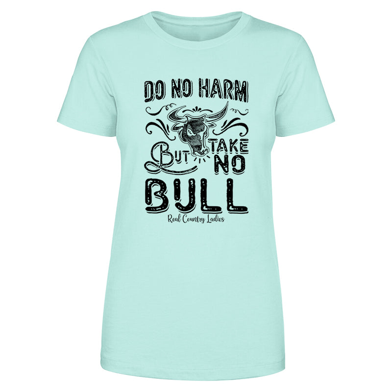 Take No Bull Black Print Front Apparel