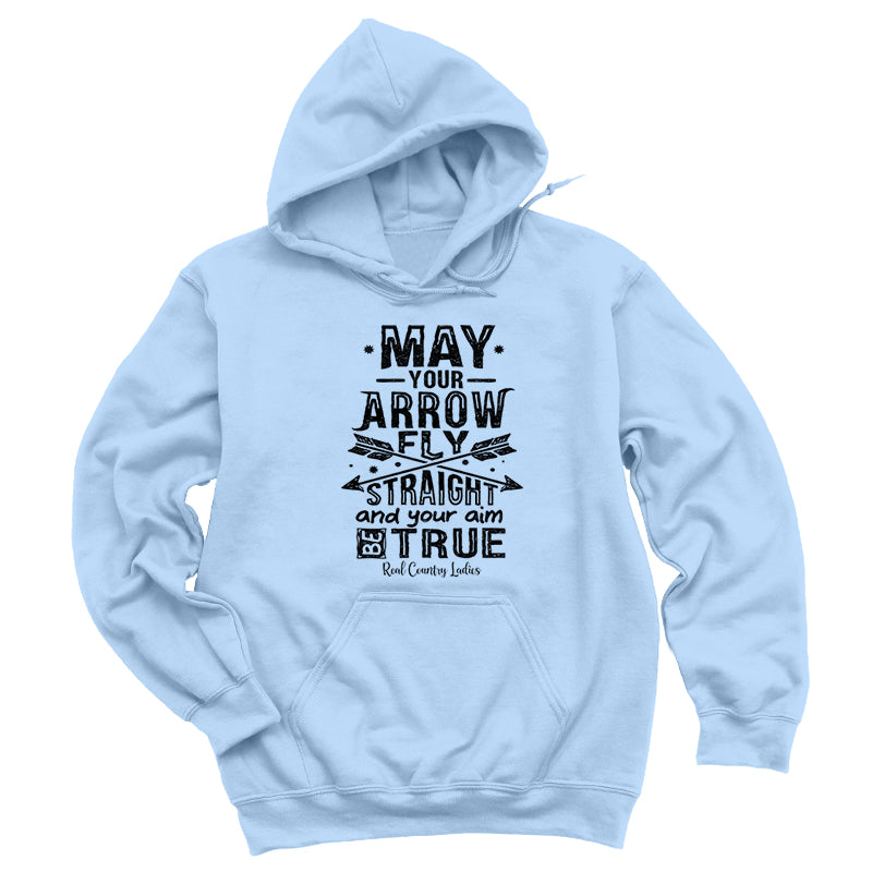 Arrow Fly Straight Black Print Hoodies & Long Sleeves