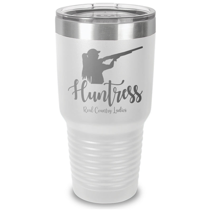 Huntress Shotgun Laser Etched Tumbler