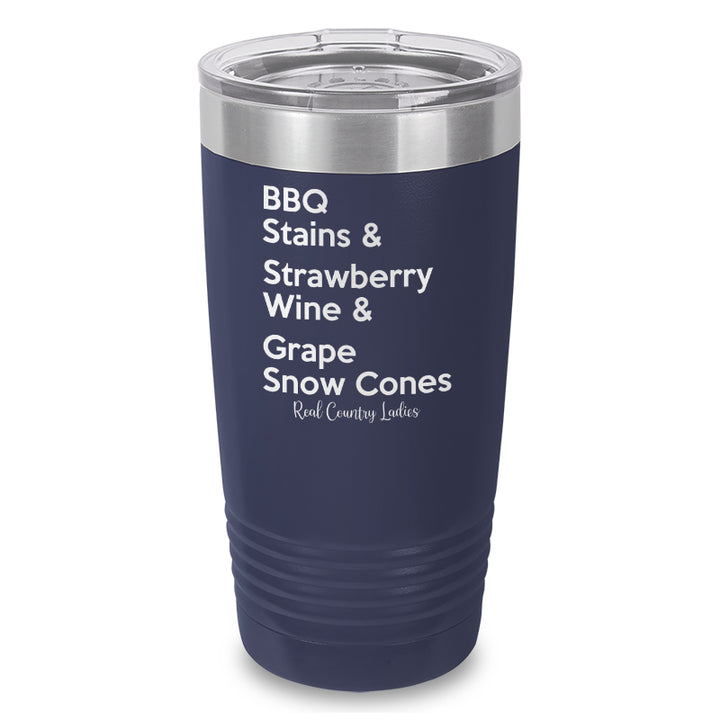 BBQ Stains Laser Etched Tumbler