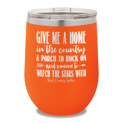 Give Me A Home In The Country 12oz Stemless Wine Cup