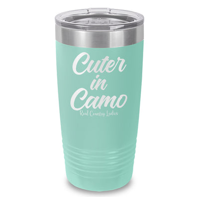 Cuter In Camo Laser Etched Tumbler