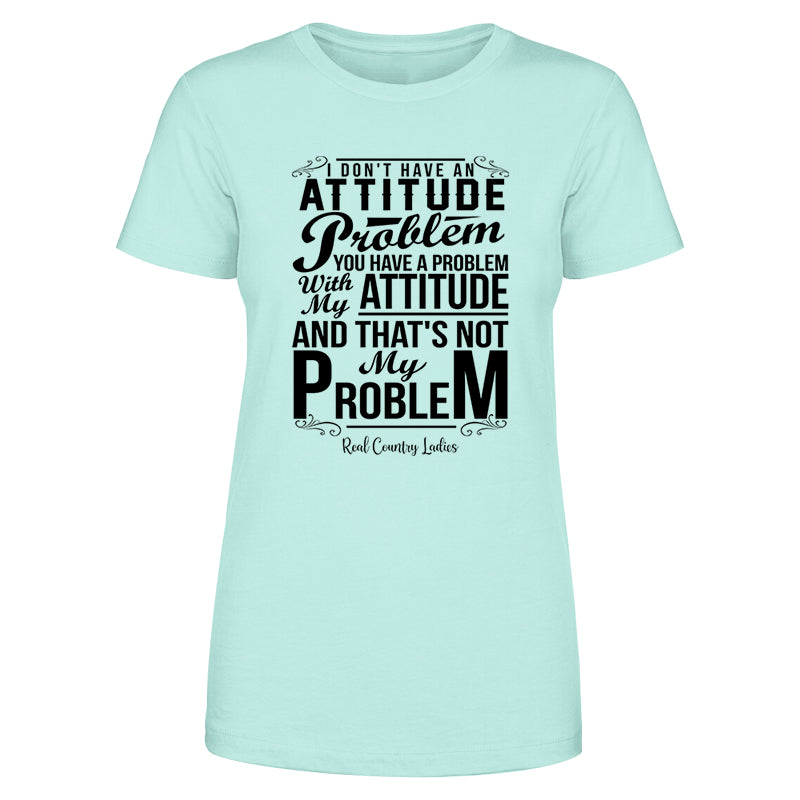 Not My Problem Black Print Front Apparel