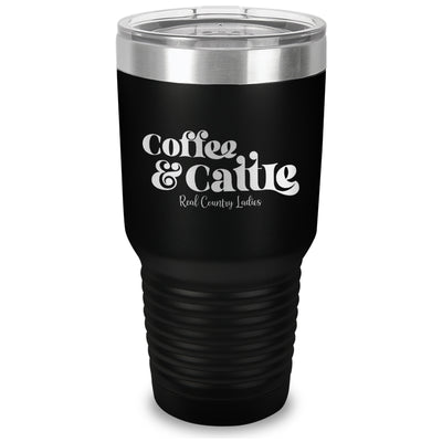 Coffee And Cattle Laser Etched Tumbler