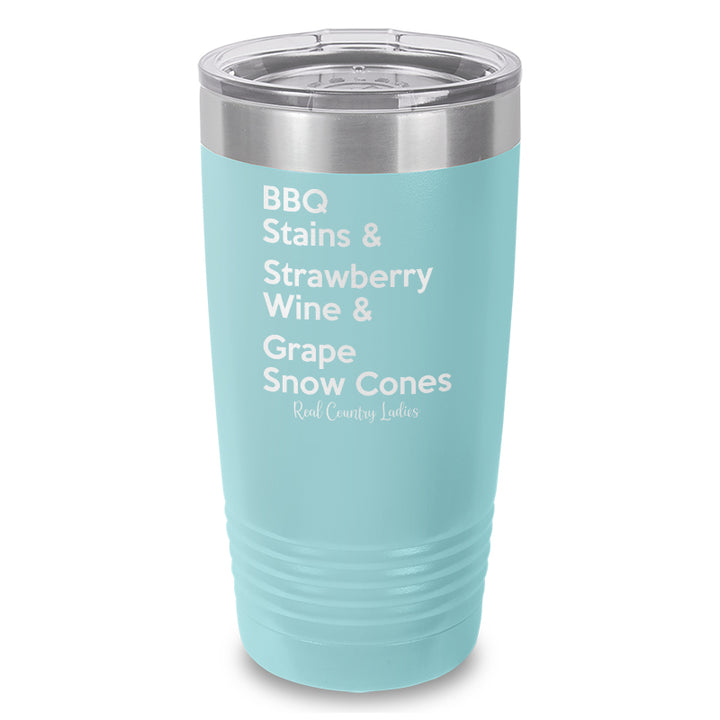 BBQ Stains Laser Etched Tumbler