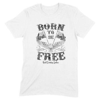 Born To Be Free Black Print Front Apparel