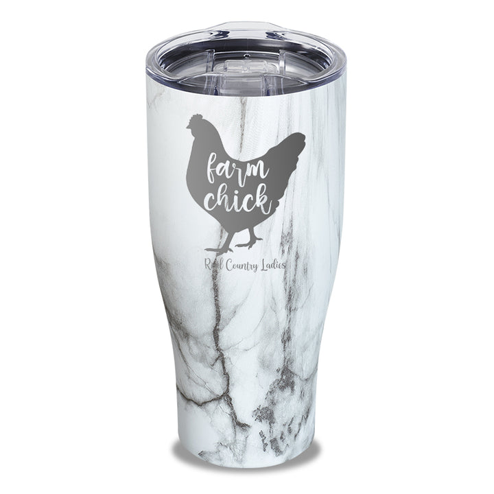 Farm Chick Laser Etched Tumbler