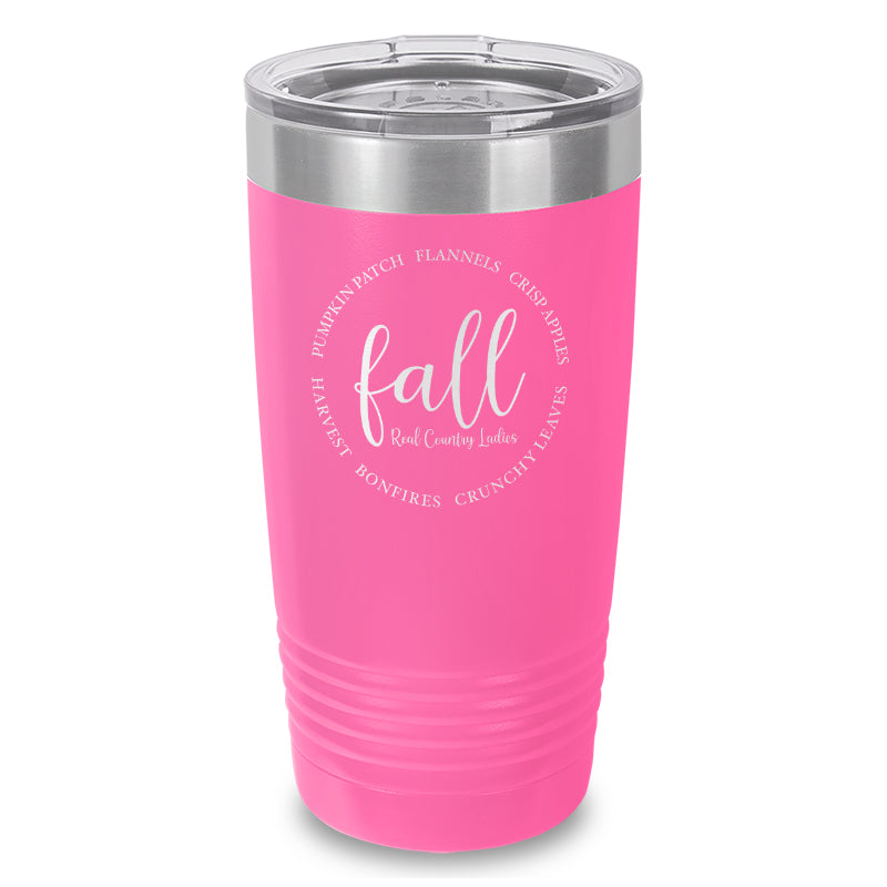 Fall Laser Etched Tumbler