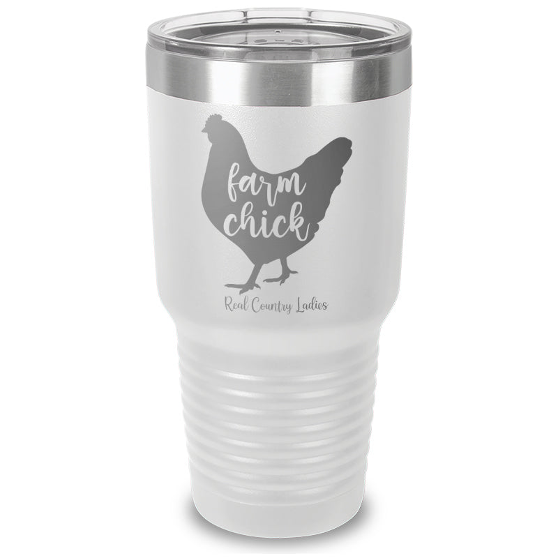 Farm Chick Laser Etched Tumbler