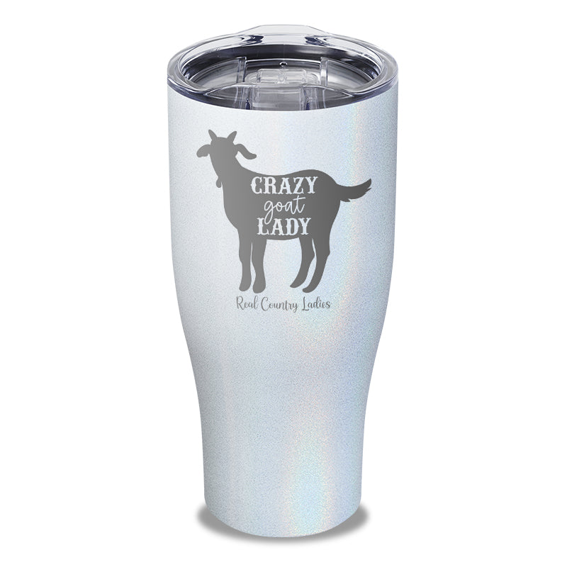 Crazy Goat Lady Laser Etched Tumbler