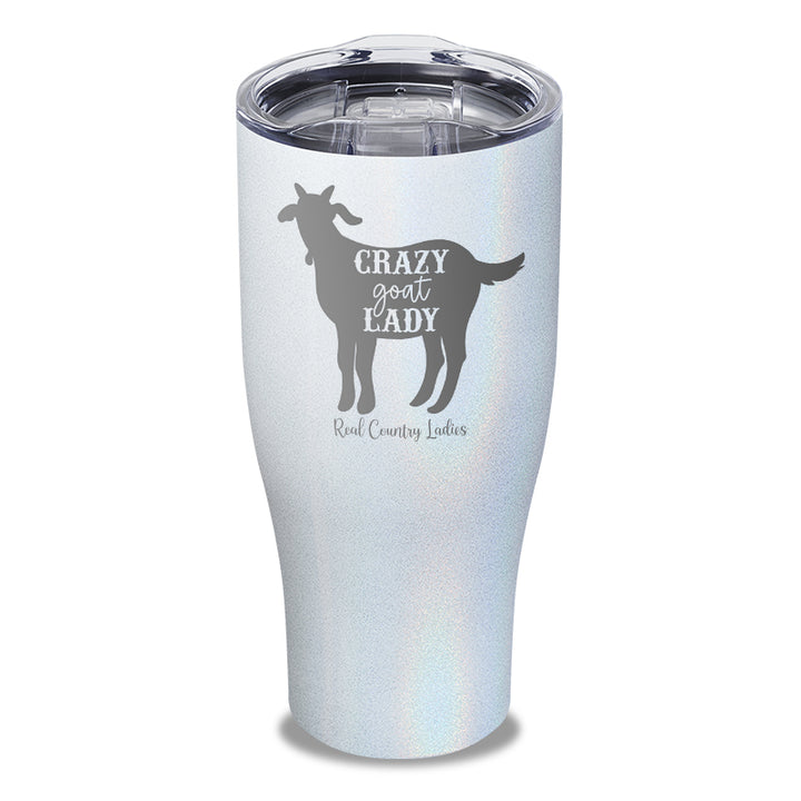 Crazy Goat Lady Laser Etched Tumbler