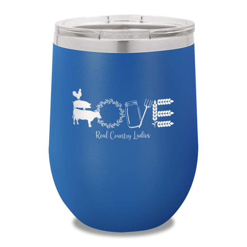 Farmhouse Love 12oz Stemless Wine Cup