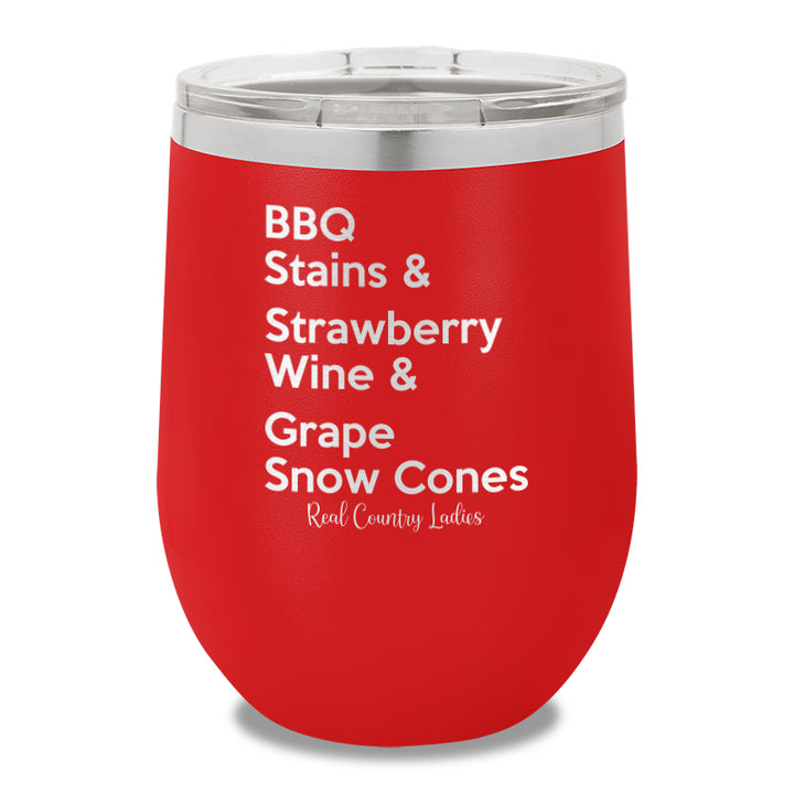 BBQ Stains 12oz Stemless Wine Cup