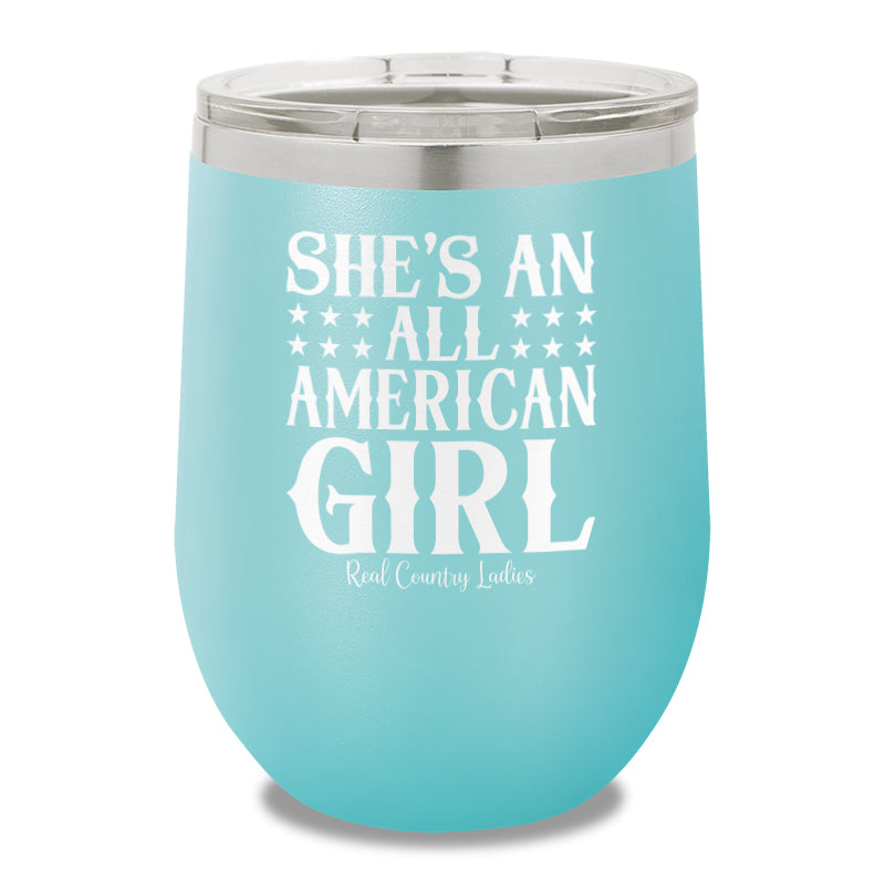 All American Girl 12oz Stemless Wine Cup