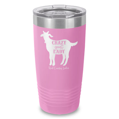 Crazy Goat Lady Laser Etched Tumbler