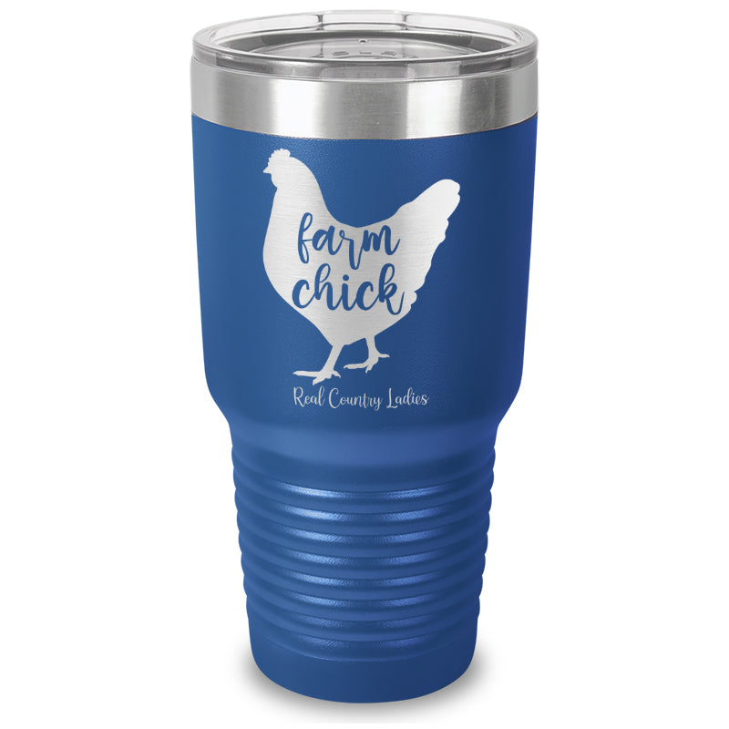 Farm Chick Laser Etched Tumbler