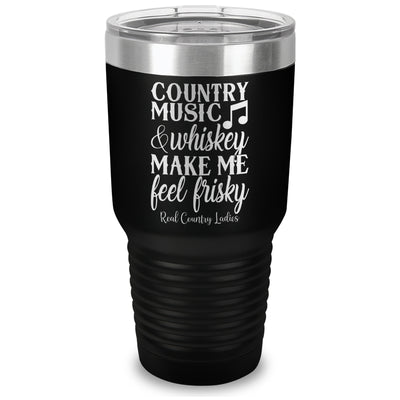 Country Music And Whiskey Laser Etched Tumbler