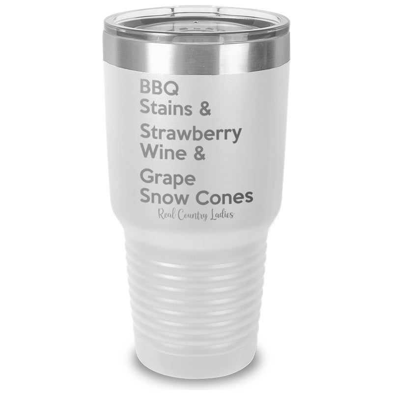 BBQ Stains Laser Etched Tumbler