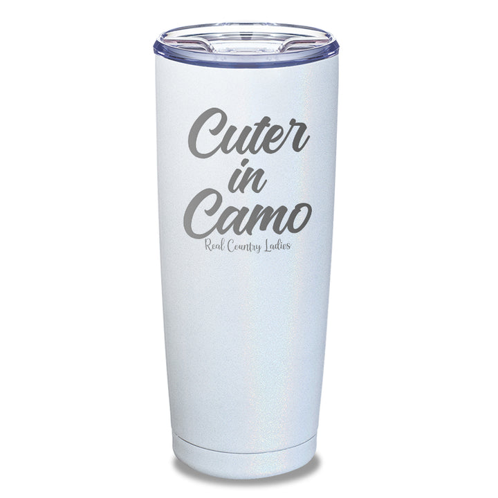 Cuter In Camo Laser Etched Tumbler