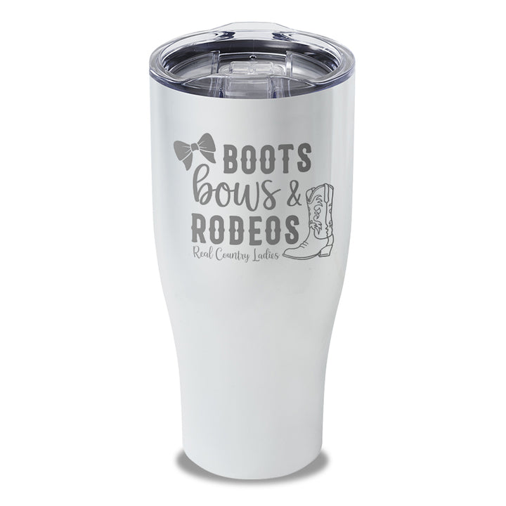 Boots Bows And Rodeos Laser Etched Tumbler