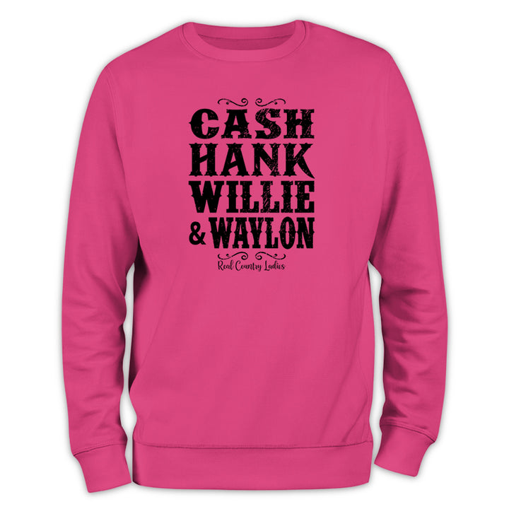 Cash Hank Willie Waylon Crewneck Sweatshirt